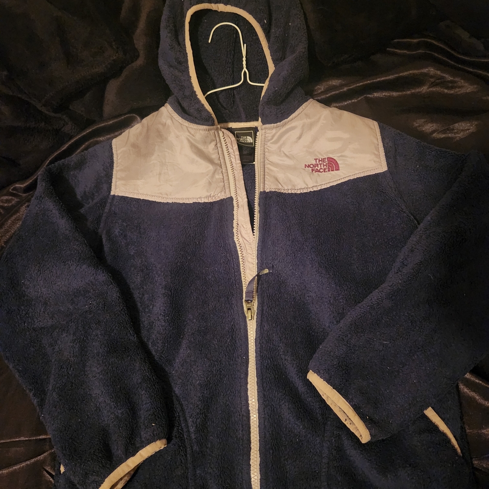 The North Face Navy Hooded Fleece Sweater